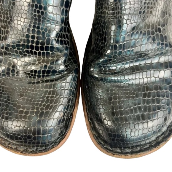 BOC BORN CONCEPT Peggy Clogs Animal Croc Print Iridescent Women’s Size 8 Width M - Picture 5 of 7